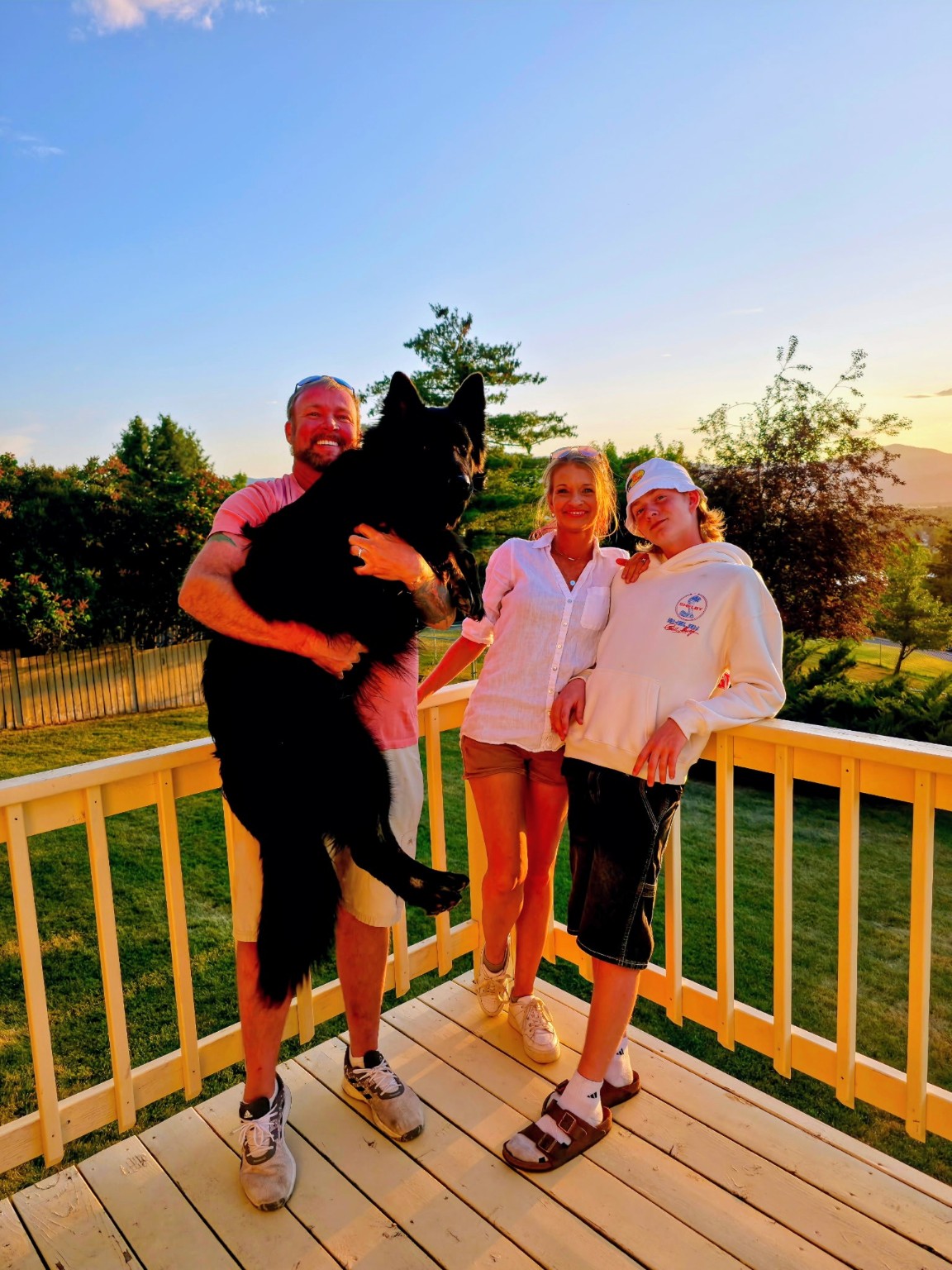 Hans, Bridget, Noah and Stormie together