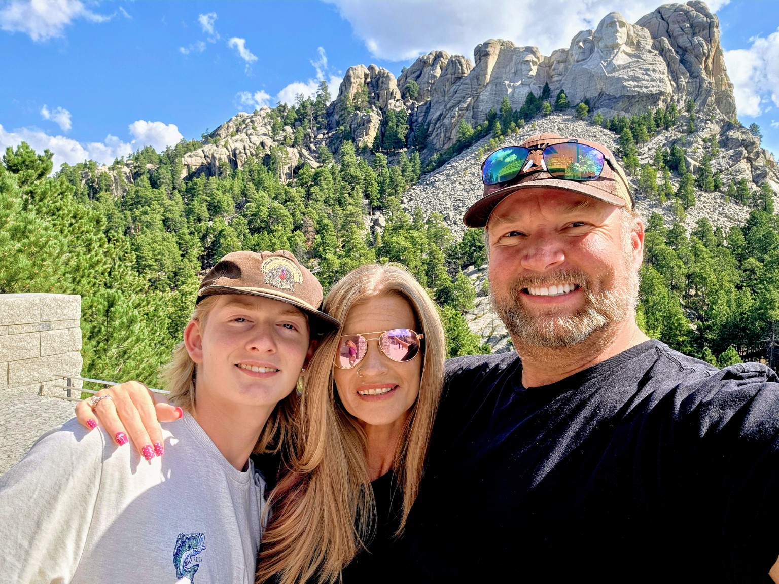 Family trip to Mount Rushmore